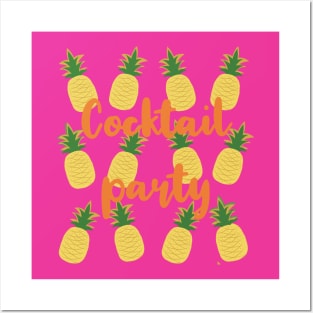 Pineapples Cocktail Party Posters and Art